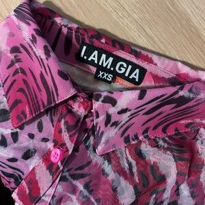 I.AM.GIA Y2K Tie Blouse Top